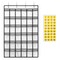 SAVERHO 36 Clear Pockets Classroom Pocket Chart for Cell Phones, Pocket Chart for Calculator Phone Holder with 36 Number Stickers and Hooks (White)